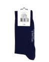 Chaussettes Bleu Marine Coton Bio pour homme • Camilliano