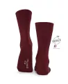 Chaussettes Bordeaux Coton Bio pour homme • Camilliano