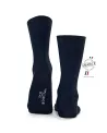 Chaussettes Bleu Marine Coton Bio pour homme • Camilliano