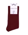 Chaussettes Bordeaux pour hommes Coton Bio fabriquées en France • Pack de 4 paires • Camilliano