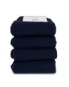 Chaussettes Bleu Marine Made in France en Coton Bio • Pack de 4 paires • Camilliano