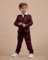 Costume Bordeaux enfant - Costume de cérémonie enfant - Ajax Bordeaux JL612 - Camilliano