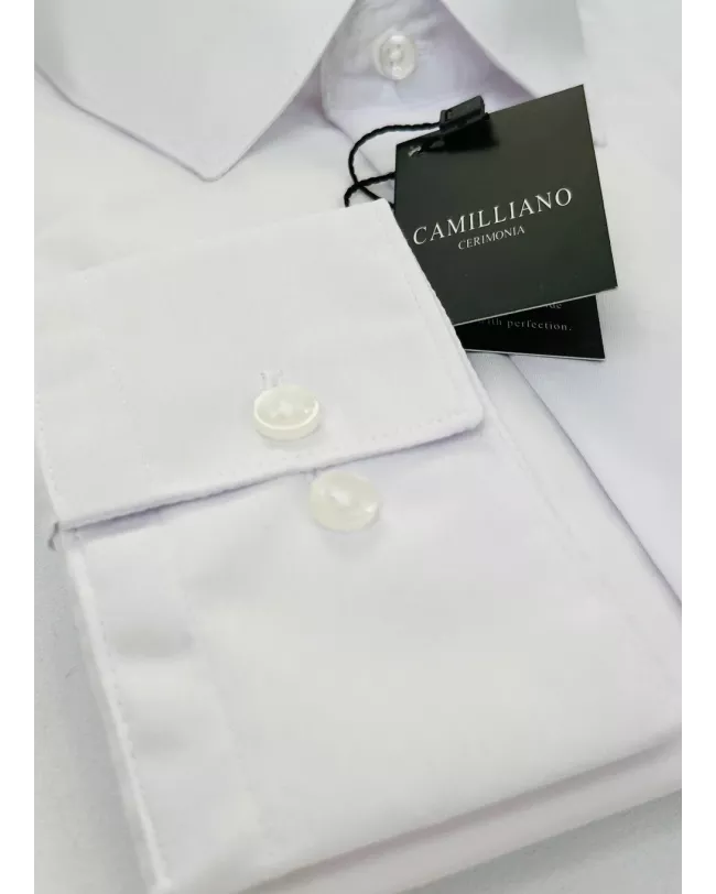 CHEMISE BLANCHE KID COL VILLE 2105