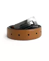 Ceinture cuir camel réversible