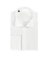 Chemise 100% coton col cassée couleur ivoire • Camilliano